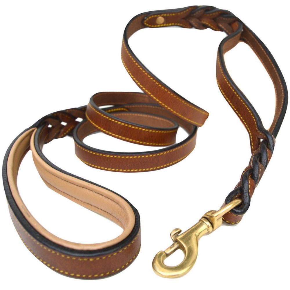 Real Leather Dog Leash