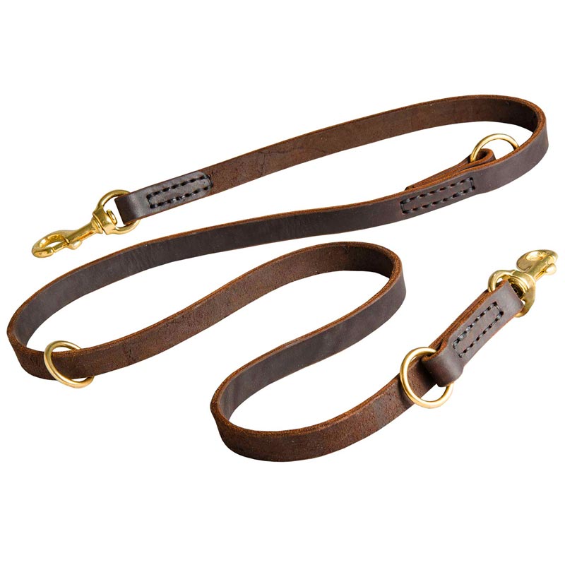 Real Leather Dog Leash