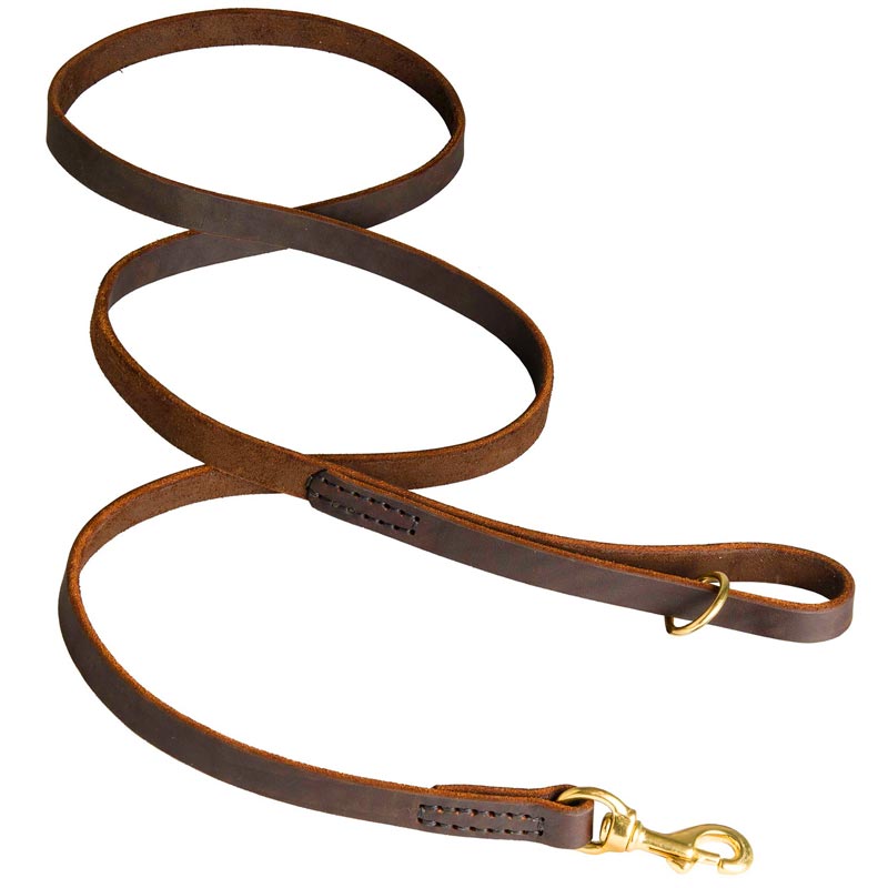 Real Leather Dog Leash